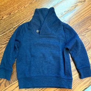 Boys Shawl Collar Navy Sweater/sweatshirt
